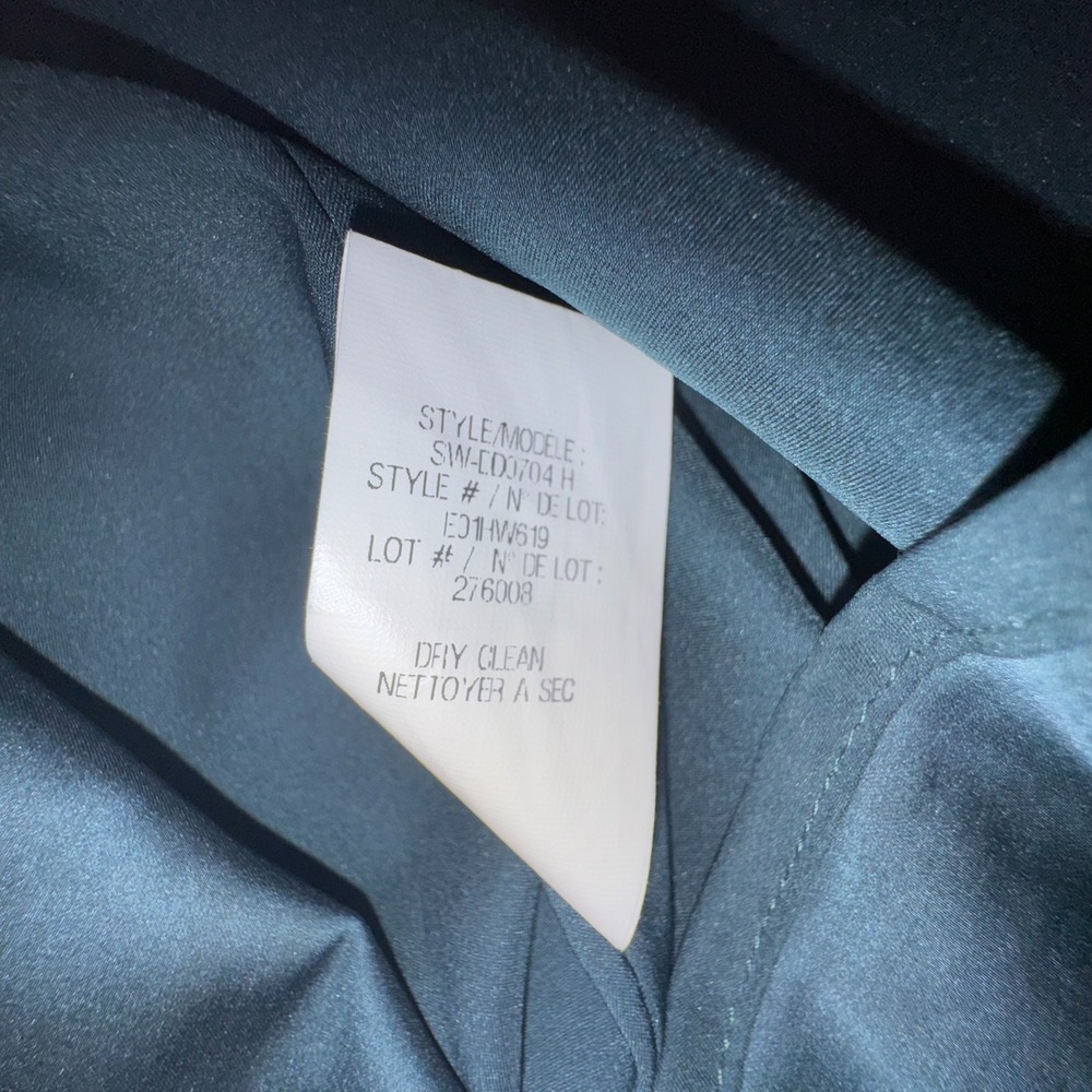 Helmut Lang Breeze Dress Small Dark Green Sheer Gauze Shift Slip Euro Summer - Picture 9 of 11